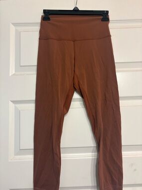 lululemon athletica Rust Brown High-Rise Leggings